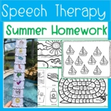 Summer Speech Packets- Speech Therapy Worksheets for Home 