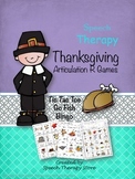 Speech Therapy Thanksgiving Articulation R Games