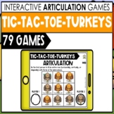 Speech Therapy Thanksgiving BOOM CARDS Articulation | TIC 