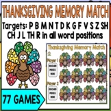 Speech Therapy Thanksgiving BOOM CARDS for Articulation | 