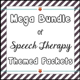 Speech Therapy Themed Packets Bundle