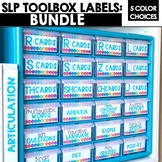 Speech Therapy Toolbox Labels for Articulation Cards and L