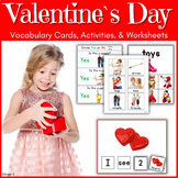 Valentine`s Day Speech Therapy Activities Worksheets Cards