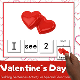 Valentine`s Day Speech Therapy Activity Building Sentences