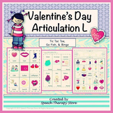 Speech Therapy Valentine's Day Articulation L Games