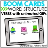 Speech Therapy Verbs - BOOM Cards™️ - Winter, Valentines D