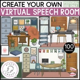 Speech Therapy Virtual Classroom Images Set for Teletherap