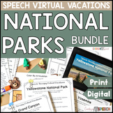 Speech Therapy Virtual Vacations: National Parks Bundle - 