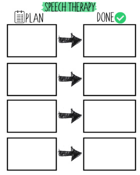 Preview of Speech Therapy Visual Schedule