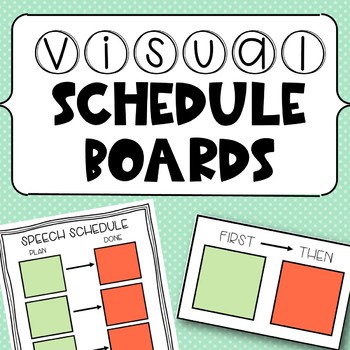 Preview of Speech Therapy Visual Schedules
