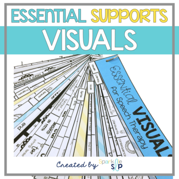 Preview of Speech Therapy Visuals | Visual Support Strips | New Year | Back to School