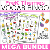 Speech Therapy Vocabulary BINGO - PreK Curricular Themes - BUNDLE