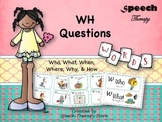 Speech Therapy WH-Question Cards