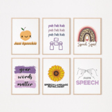 Speech Therapy Wall Art Printables