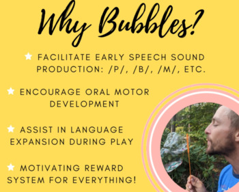 Preview of Speech Therapy Why Bubbles Facebook and Social Media Post