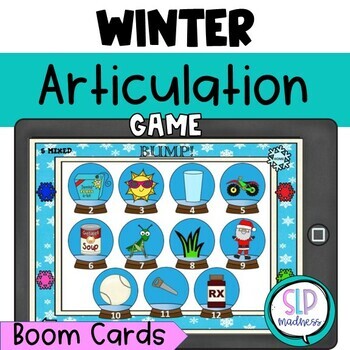 Preview of Winter Speech and Language Therapy Activities December January February Games