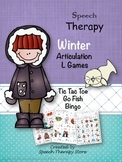 Speech Therapy Winter Articulation L Games