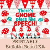Speech Therapy Winter, January Bulletin Board Kit, Holiday