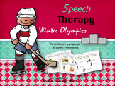 Speech Therapy Winter Olympics: Language, Articulation, & 