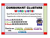 Speech Word Lists--More Consonant Clusters Than You Ever T