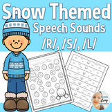 Speech Therapy in Winter for Articulation /R/, /S/, & /L/
