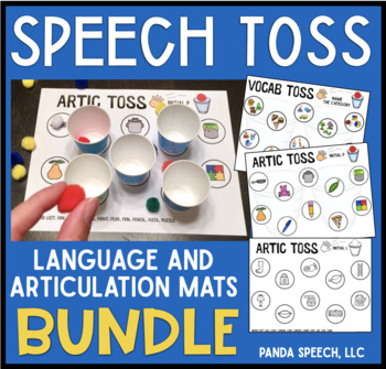 Preview of Speech Toss BUNDLE a speech therapy game