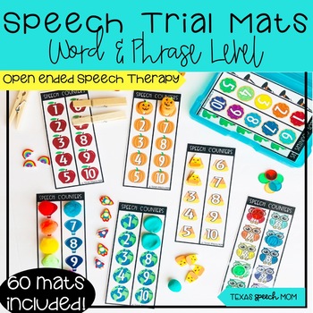 Preview of Speech Trial Mats- Articulation Word and Phrase Level Drills- fine motor