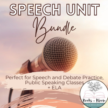 Preview of Speech Unit Bundled Resources: Persuasive, Public Speaking, Presenting, Debate