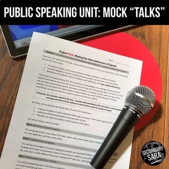 Preview of Speech Unit: Mock TED Talks {3+ Weeks: Writing, Speaking, & Nonfiction}