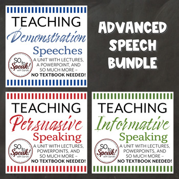Preview of Speech Units Bundle - Advanced Speeches