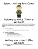 Speech Writing Boot Camp