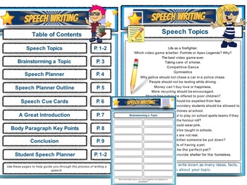 speech writing topics for students