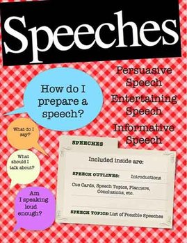 Preview of Speech Writing Public Speaking on the Smartboard