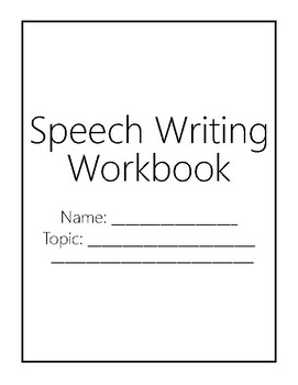 Preview of Speech Writing Workbook