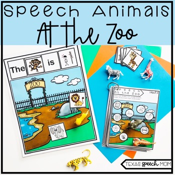 Speech and Language Therapy Zoo Animals: Distance Learning by Texas Speech  Mom