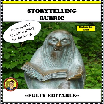 Preview of Speech and Communications |  Storytelling Rubric Editable