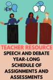 Speech and Debate Bundle of Year-Long Materials and Assessments