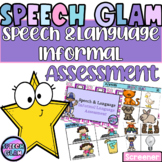Speech and Language Assessment Screener (boom cards included)