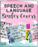 Speech and Language Binder Covers {FREEBIE}