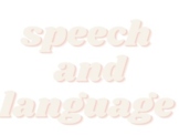 Speech and Language Bulletin Board Signs/Room Decor - Boho