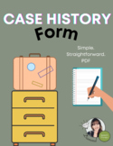 Speech and Language Case History Form