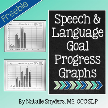 Preview of Speech and Language Goal Progress Graphs for SLPs