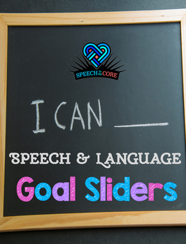 Preview of Speech and Language Goal Sliders