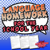 Language Homework for the School Year