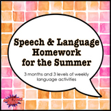 Language Homework for the Summer