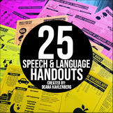 Speech and Language Handouts for Parents