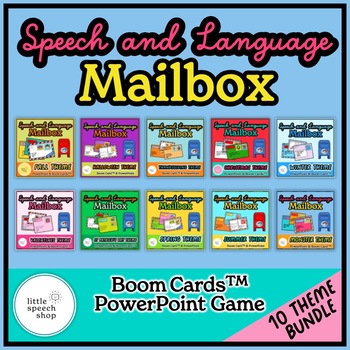 Preview of Speech and Language Mailbox Game - 10 Theme Bundle - PowerPoint & Boom™ Cards