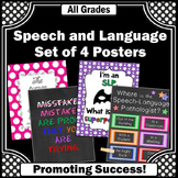 Speech and Language Pathologist Office Decor Poster SET Gi