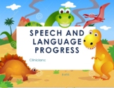 Speech and Language Progress Report Distance Learning Template