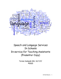 Speech and Language Services In Schools In-service for Tea